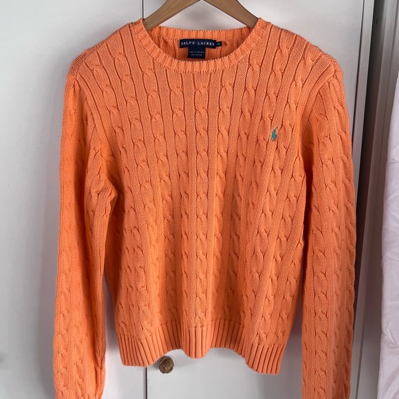 Ralph Lauren Sweaters - Ralph Lauren Orange Cotton Sweater